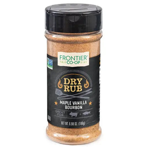 Frontier Co-Op Maple Vanilla Bourbon Dry Rub 6.98 oz.