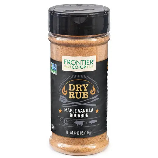 Frontier Co-Op Maple Vanilla Bourbon Dry Rub 6.98 oz.