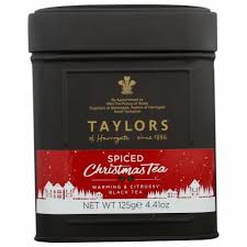 Taylors of Harrogate Christmas Tea Leaf Tin Caddy