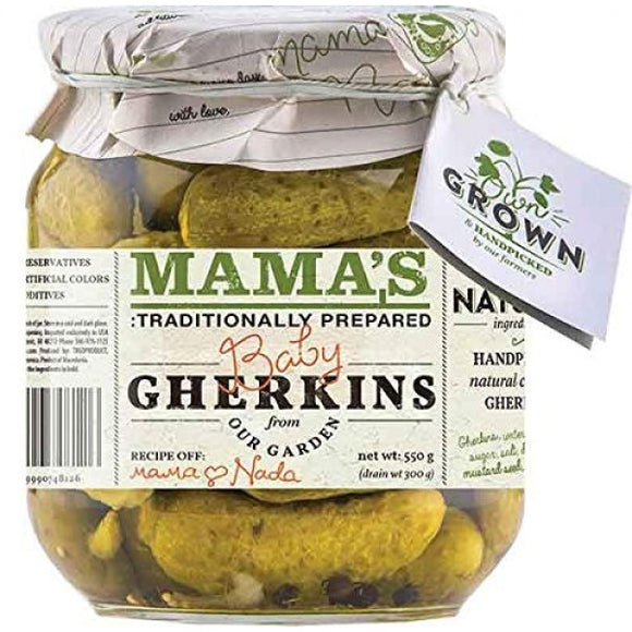 Mama's Baby Gherkins Kosher Dill Pickles