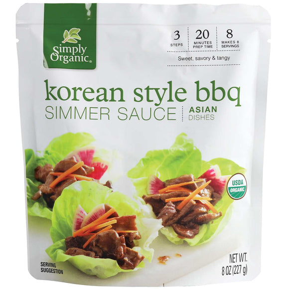 SIMPLY ORGANIC KOREAN BBQ SIMMER SAUCE 8 FL. OZ.