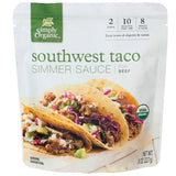 SIMPLY ORGANIC SOUTHWEST TACO SIMMER SAUCE 8.00 FL. OZ.