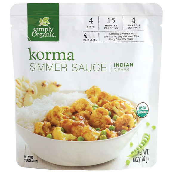 Simply Organic Korma Simmer Sauce 6 fl. oz.